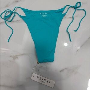 Meshki Turquoise blue Amalia Tie Up Bikini Bottom size XL